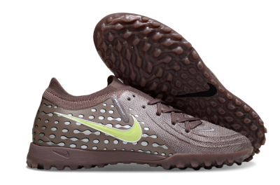 Nike Phantom GX 2 Elite TF Artificial Turf Soccer Shoes - Brown/Olive Green/Gray