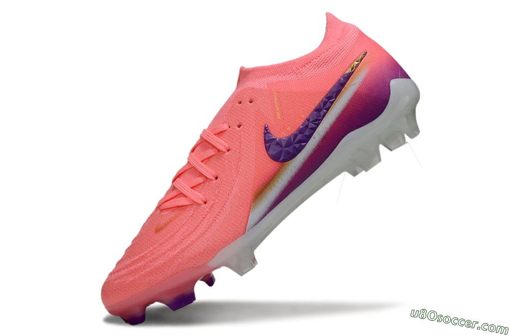 Nike Phantom GX 2 Elite FG Firm Ground Soccer Cleats - Pink/Vibrant Pink/Deep Violet 5