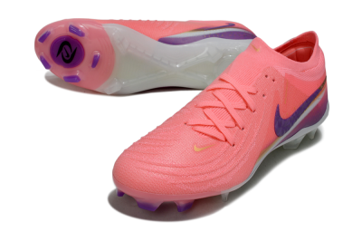 Nike Phantom GX 2 Elite FG Firm Ground Soccer Cleats - Pink/Vibrant Pink/Deep Violet