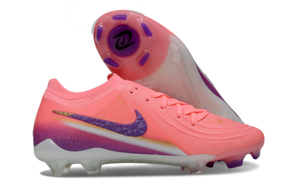 Nike Phantom GX 2 Elite FG Firm Ground Soccer Cleats - Pink/Vibrant Pink/Deep Violet