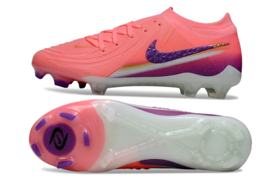Nike Phantom GX 2 Elite FG Firm Ground Soccer Cleats - Pink/Vibrant Pink/Deep Violet
