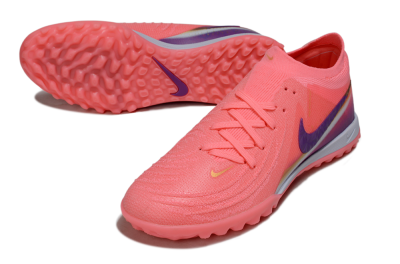 Nike Phantom GX 2 Elite TF Artificial Turf Soccer Shoes - Pink/Vivid Coral/Deep Purple