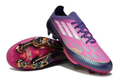 Adidas F50 Elite Lightstrike Pro FG Firm Ground Soccer Cleats - Pink/Neon Yellow/Deep Purple