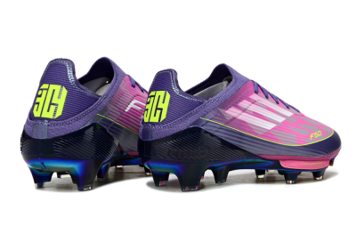 Adidas F50 Elite Lightstrike Pro FG Firm Ground Soccer Cleats - Pink/Neon Yellow/Deep Purple