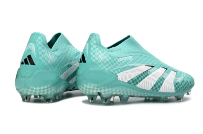 Adidas Predator 25 Elite Laceless FG Firm Ground Soccer Cleats - Aqua/Mint Green/White