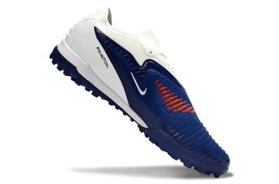 Nike Phantom 6 Low Elite TF Artificial Turf Soccer Shoes - Blue/Electric Orange/White