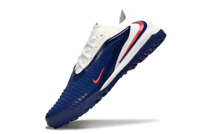 Nike Phantom 6 Low Elite TF Artificial Turf Soccer Shoes - Blue/Electric Orange/White
