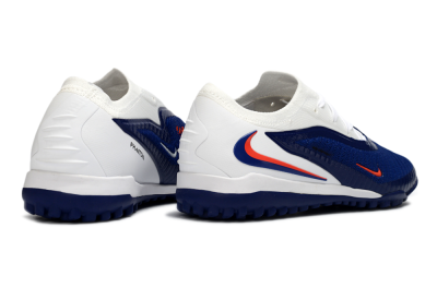 Nike Phantom 6 Low Elite TF Artificial Turf Soccer Shoes - Blue/Electric Orange/White