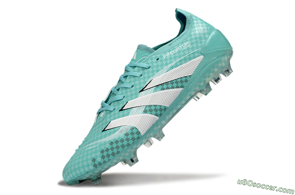 Adidas Predator 25 Elite FG Firm Ground Soccer Cleats - Aqua/Mint Green/White 5