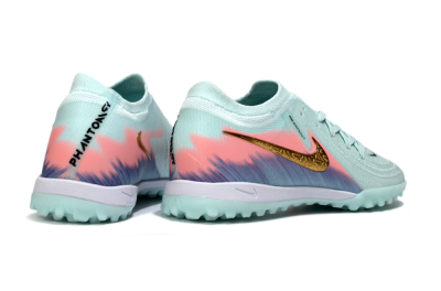 Nike Phantom GX 2 Elite TF Artificial Turf Soccer Shoes - Aqua/Peach Burst/Deep Blue