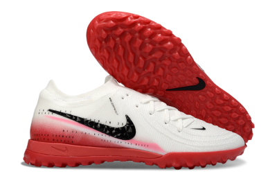 Nike Phantom GX 2 Elite TF Artificial Turf Soccer Shoes - White/Crimson Red/Black