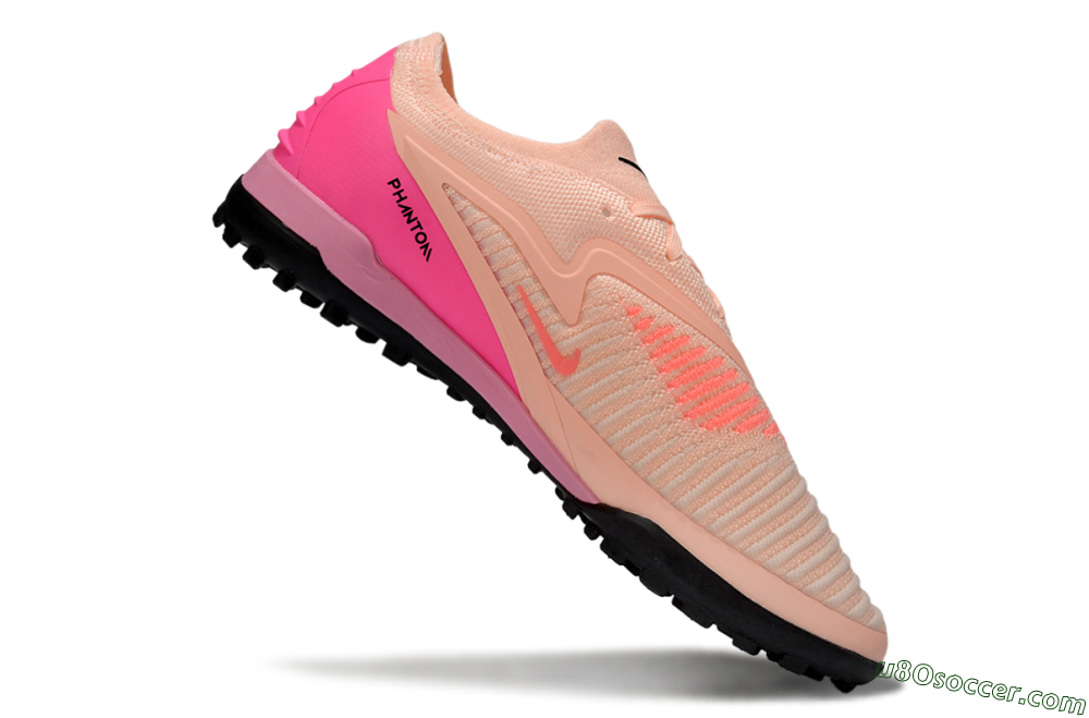 Nike Phantom 6 Low Elite TF Artificial Turf Soccer Shoes - Pink/Coral Blush/Hot Pink 4