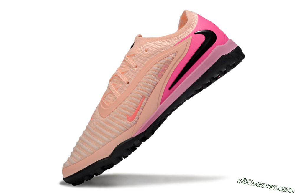 Nike Phantom 6 Low Elite TF Artificial Turf Soccer Shoes - Pink/Coral Blush/Hot Pink 5