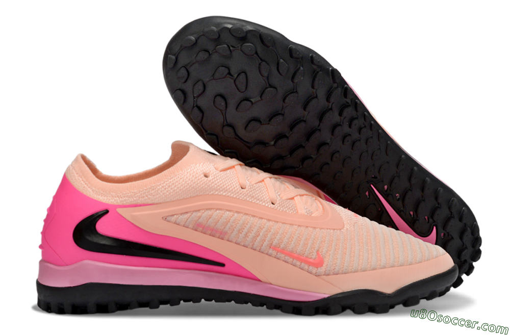 Nike Phantom 6 Low Elite TF Artificial Turf Soccer Shoes - Pink/Coral Blush/Hot Pink 1