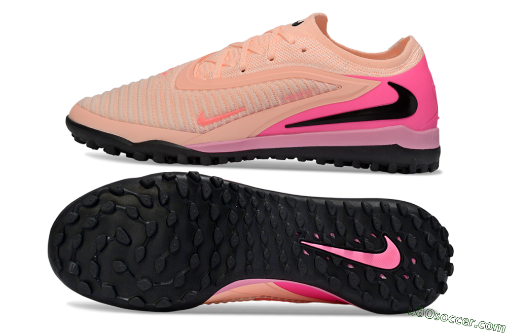 Nike Phantom 6 Low Elite TF Artificial Turf Soccer Shoes - Pink/Coral Blush/Hot Pink 0