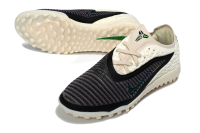 Nike Phantom 6 Low Elite TF Artificial Turf Soccer Shoes - Black/Electric Green/Neutral Beige