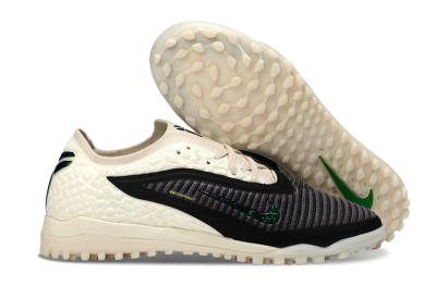 Nike Phantom 6 Low Elite TF Artificial Turf Soccer Shoes - Black/Electric Green/Neutral Beige