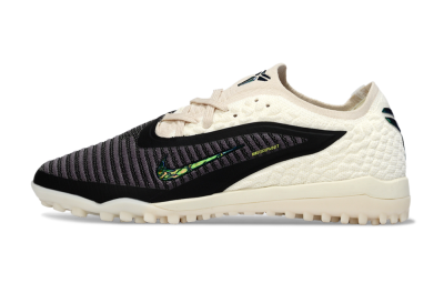 Nike Phantom 6 Low Elite TF Artificial Turf Soccer Shoes - Black/Electric Green/Neutral Beige
