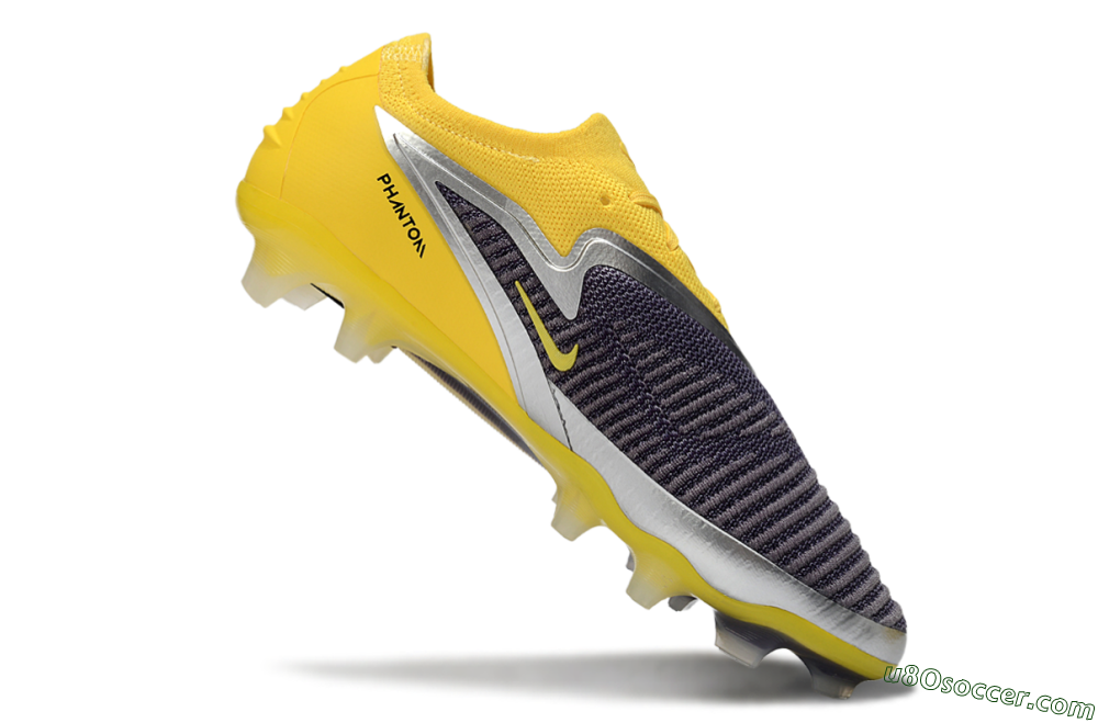 Nike Phantom 6 Low Elite FG Firm Ground Soccer Cleats - Yellow/Electric Yellow/Dark Gray 4