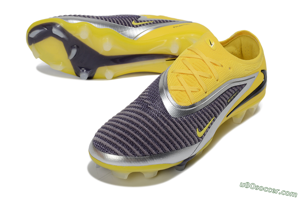 Nike Phantom 6 Low Elite FG Firm Ground Soccer Cleats - Yellow/Electric Yellow/Dark Gray 3