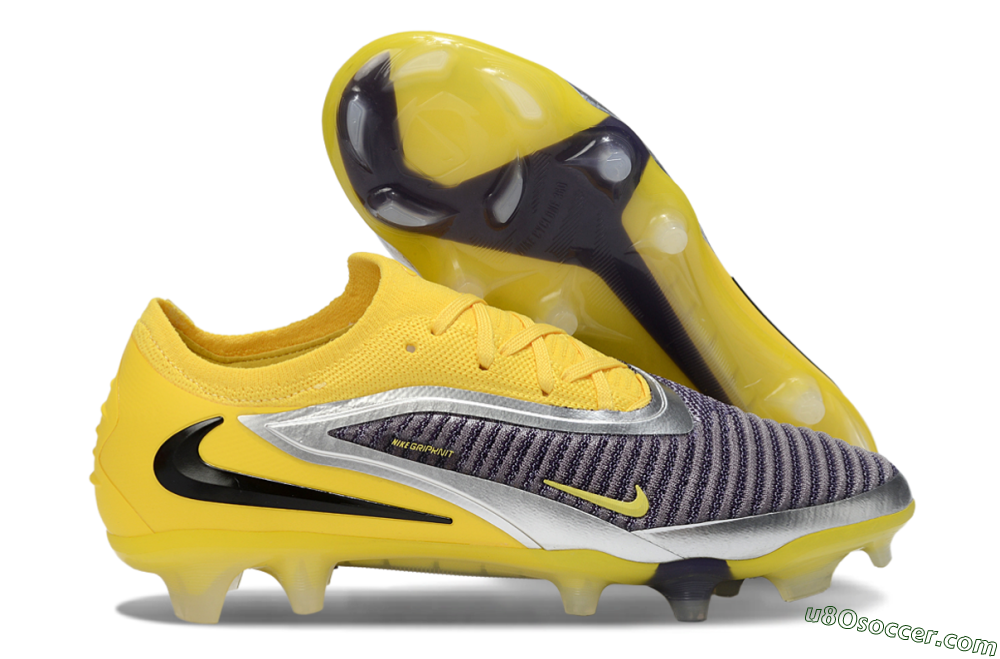 Nike Phantom 6 Low Elite FG Firm Ground Soccer Cleats - Yellow/Electric Yellow/Dark Gray 1