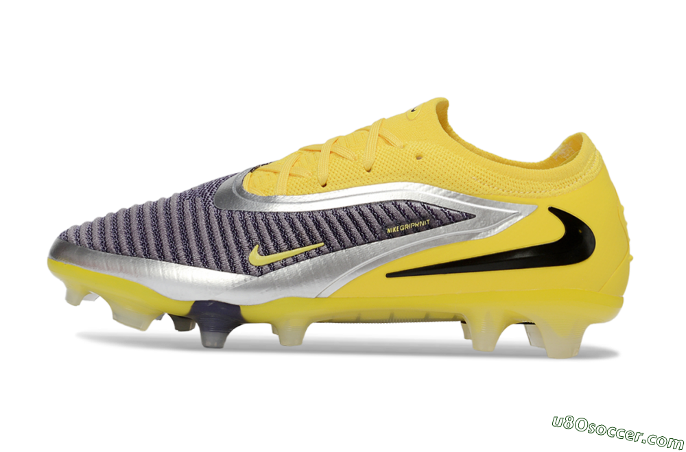 Nike Phantom 6 Low Elite FG Firm Ground Soccer Cleats - Yellow/Electric Yellow/Dark Gray 2