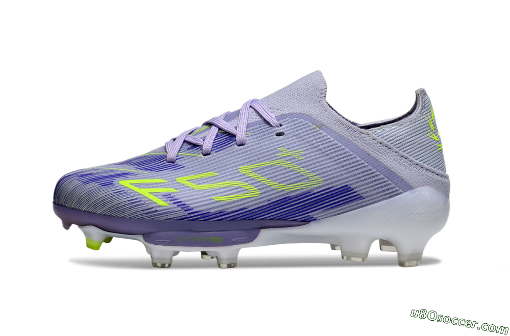 Adidas F50 Elite Lightstrike Pro FG Firm Ground Soccer Cleats - Purple/Electric Yellow/Violet Gradient 1