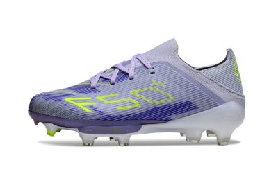Adidas F50 Elite Lightstrike Pro FG Firm Ground Soccer Cleats - Purple/Electric Yellow/Violet Gradient