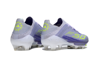 Adidas F50 Elite Lightstrike Pro FG Firm Ground Soccer Cleats - Purple/Electric Yellow/Violet Gradient