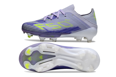 Adidas F50 Elite Lightstrike Pro FG Firm Ground Soccer Cleats - Purple/Electric Yellow/Violet Gradient