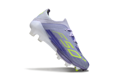 Adidas F50 Elite Lightstrike Pro FG Firm Ground Soccer Cleats - Purple/Electric Yellow/Violet Gradient