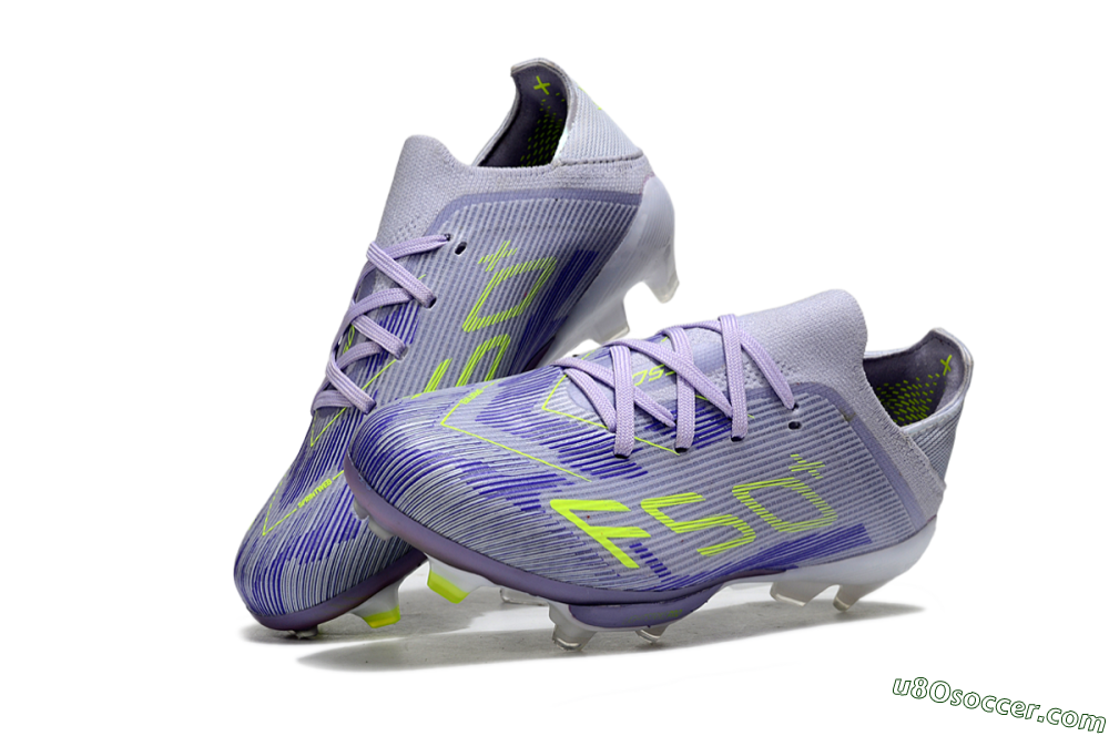 Adidas F50 Elite Lightstrike Pro FG Firm Ground Soccer Cleats - Purple/Electric Yellow/Violet Gradient 2