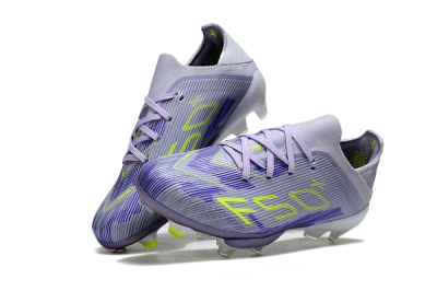 Adidas F50 Elite Lightstrike Pro FG Firm Ground Soccer Cleats - Purple/Electric Yellow/Violet Gradient