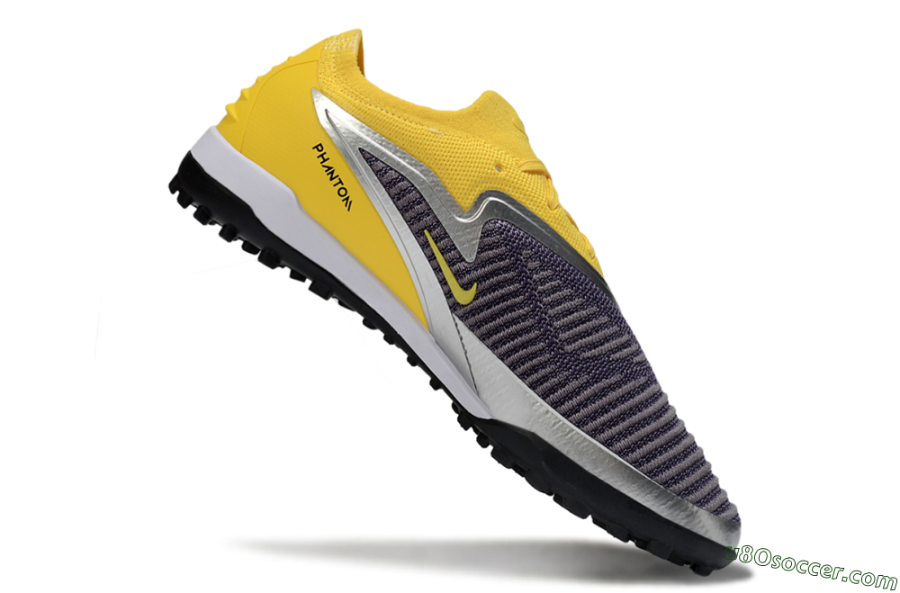 Nike Phantom 6 Low Elite TF Artificial Turf Soccer Shoes - Yellow/Sunshine Yellow/Graphite Gray 4