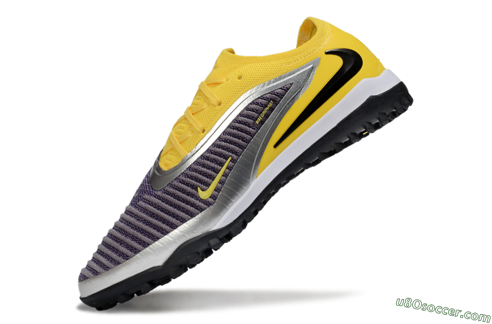 Nike Phantom 6 Low Elite TF Artificial Turf Soccer Shoes - Yellow/Sunshine Yellow/Graphite Gray 5