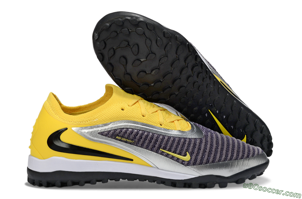Nike Phantom 6 Low Elite TF Artificial Turf Soccer Shoes - Yellow/Sunshine Yellow/Graphite Gray 1