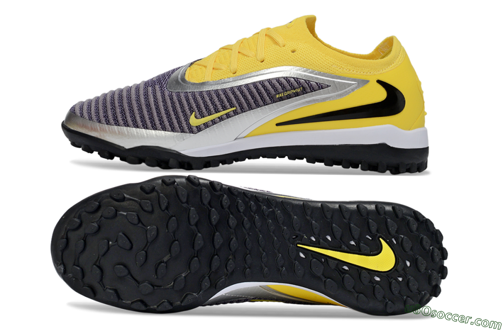 Nike Phantom 6 Low Elite TF Artificial Turf Soccer Shoes - Yellow/Sunshine Yellow/Graphite Gray 0