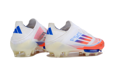 Adidas F50 Elite Lightstrike Pro FG Firm Ground Soccer Cleats - White/Coral/Blue