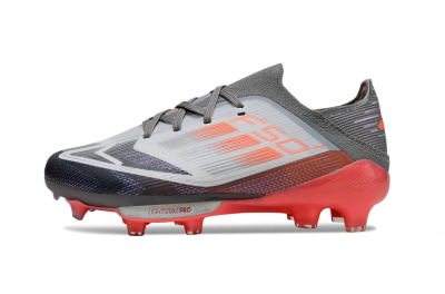 Adidas F50 Elite Lightstrike Pro FG Firm Ground Soccer Cleats - Gray/Electric Pink/Deep Purple
