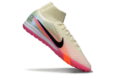 Nike Air Zoom Mercurial Superfly 10 Elite TF Artificial Turf Soccer Shoes - Cream/Coral Pink/Black
