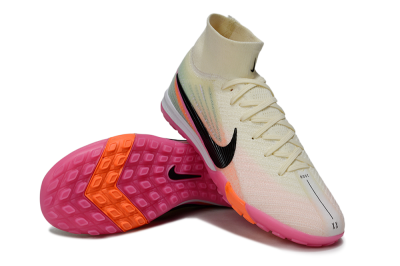 Nike Air Zoom Mercurial Superfly 10 Elite TF Artificial Turf Soccer Shoes - Cream/Coral Pink/Black