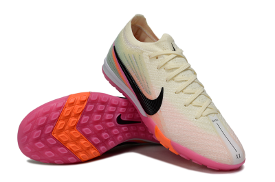 Nike Air Zoom Mercurial Vapor 16 Elite TF Artificial Turf Soccer Shoes - Cream/Electric Pink/Neon Orange