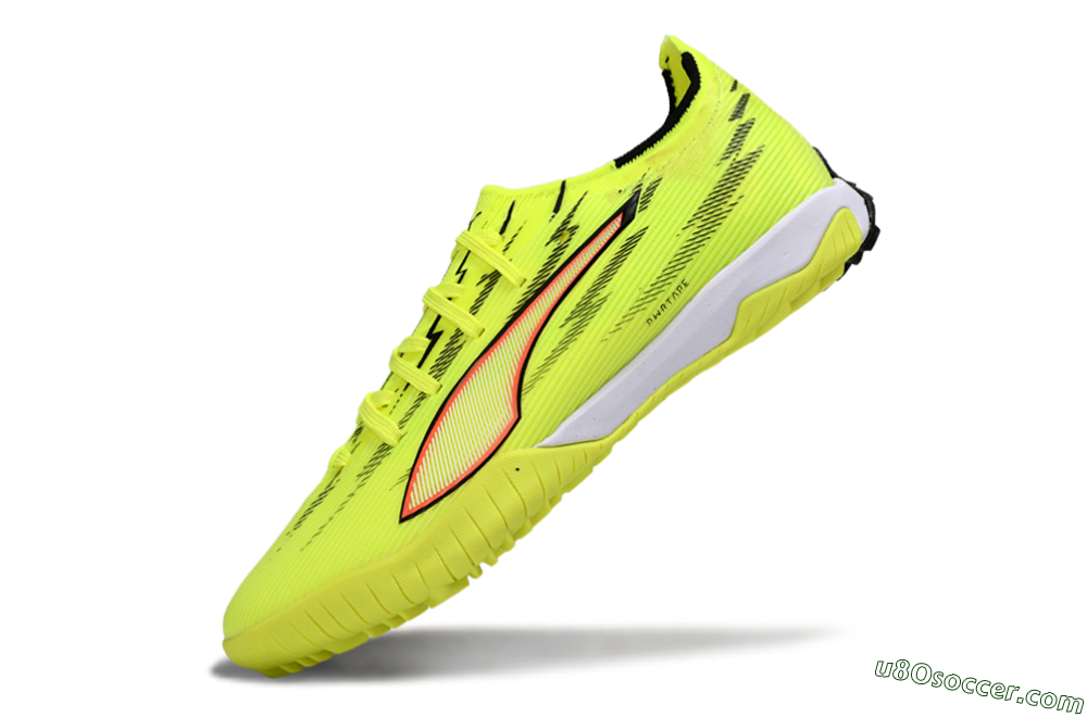 Puma Ultra Ultimate TF Artificial Turf Soccer Shoes - Yellow/Electric Yellow/Crimson Blaze 5