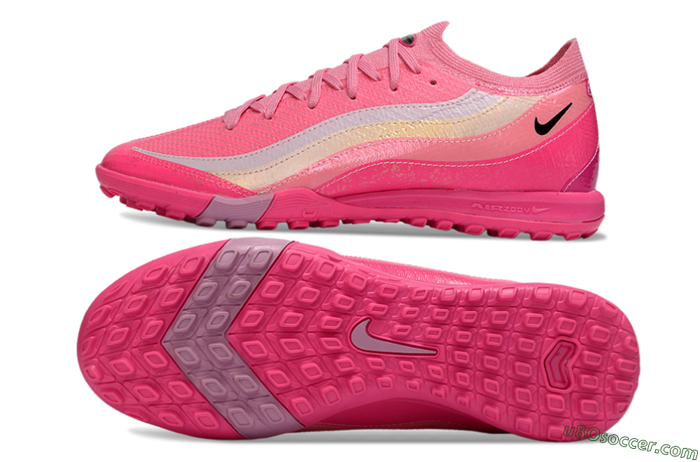 Nike Air Zoom Mercurial Vapor 16 Elite TF Artificial Turf Soccer Shoes - Pink/Vibrant Pink/Soft Coral 0