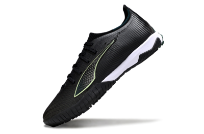 Puma Ultra Ultimate TF Artificial Turf Soccer Shoes - Black/Emerald Glint/White Shine