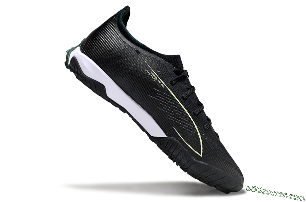 Puma Ultra Ultimate TF Artificial Turf Soccer Shoes - Black/Emerald Glint/White Shine 4