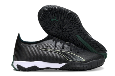 Puma Ultra Ultimate TF Artificial Turf Soccer Shoes - Black/Emerald Glint/White Shine