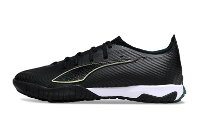 Puma Ultra Ultimate TF Artificial Turf Soccer Shoes - Black/Emerald Glint/White Shine