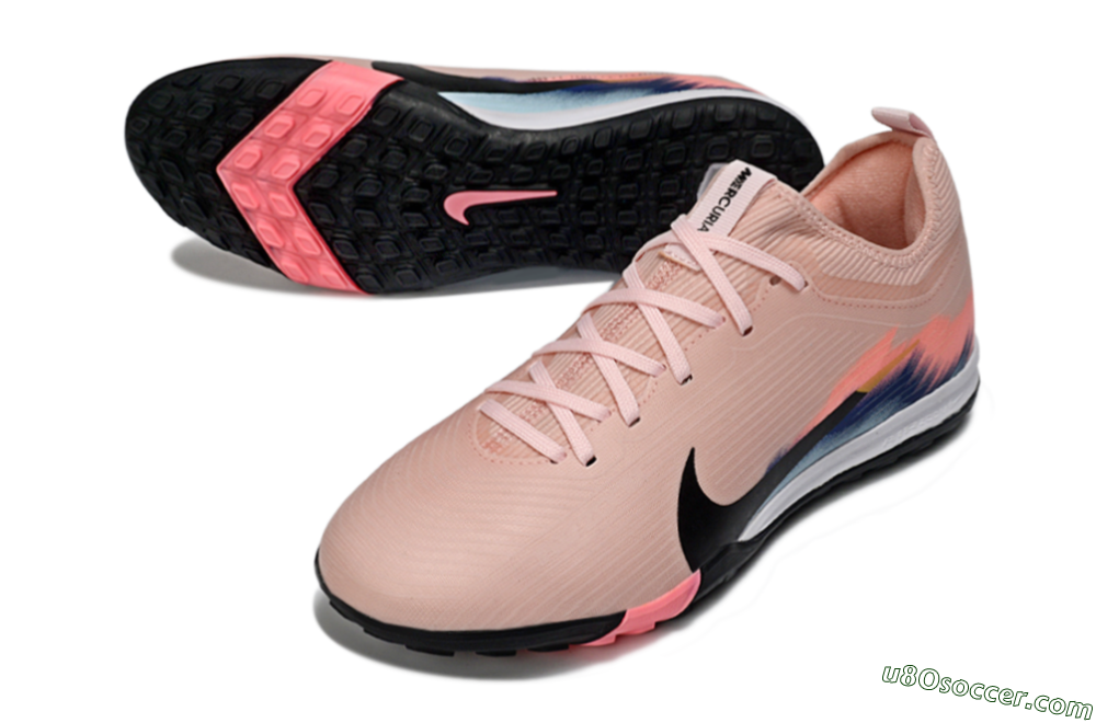 Nike Air Zoom Mercurial Vapor 16 Pro TF Artificial Turf Soccer Shoes - Pink/Soft Coral/Black 3