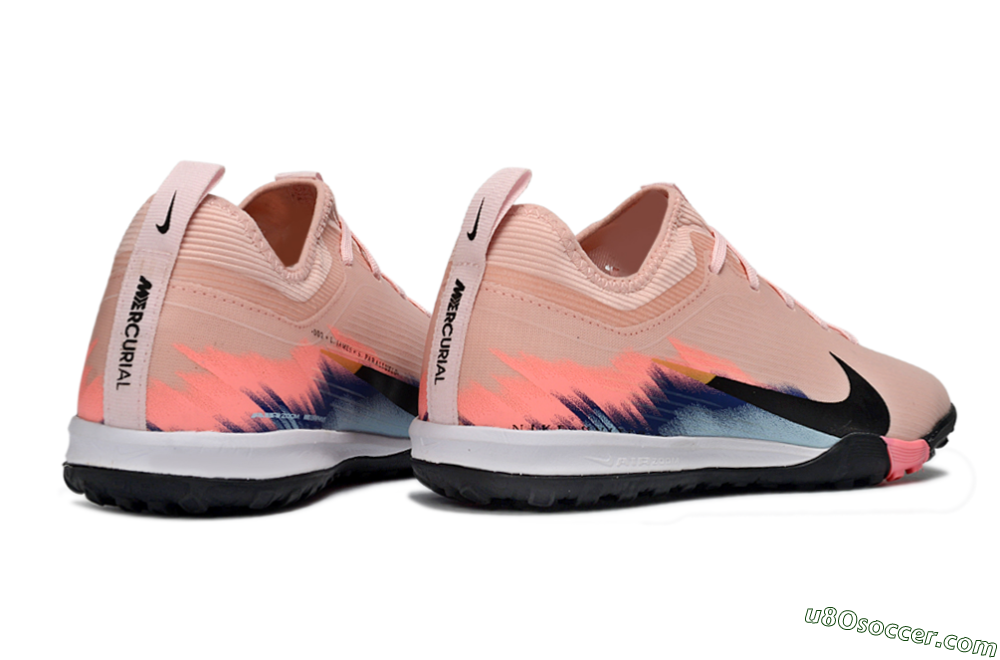 Nike Air Zoom Mercurial Vapor 16 Pro TF Artificial Turf Soccer Shoes - Pink/Soft Coral/Black 7